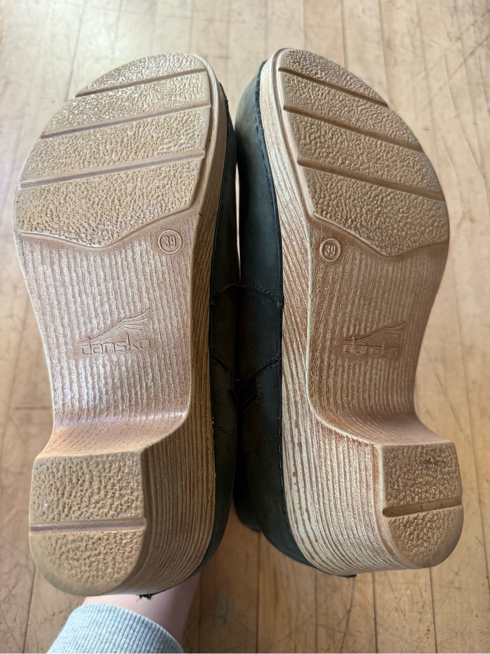 DANSKO Olive Maria Nubuck Clogs Ankle Booties Zip Up 39 - Picture 8 of 13